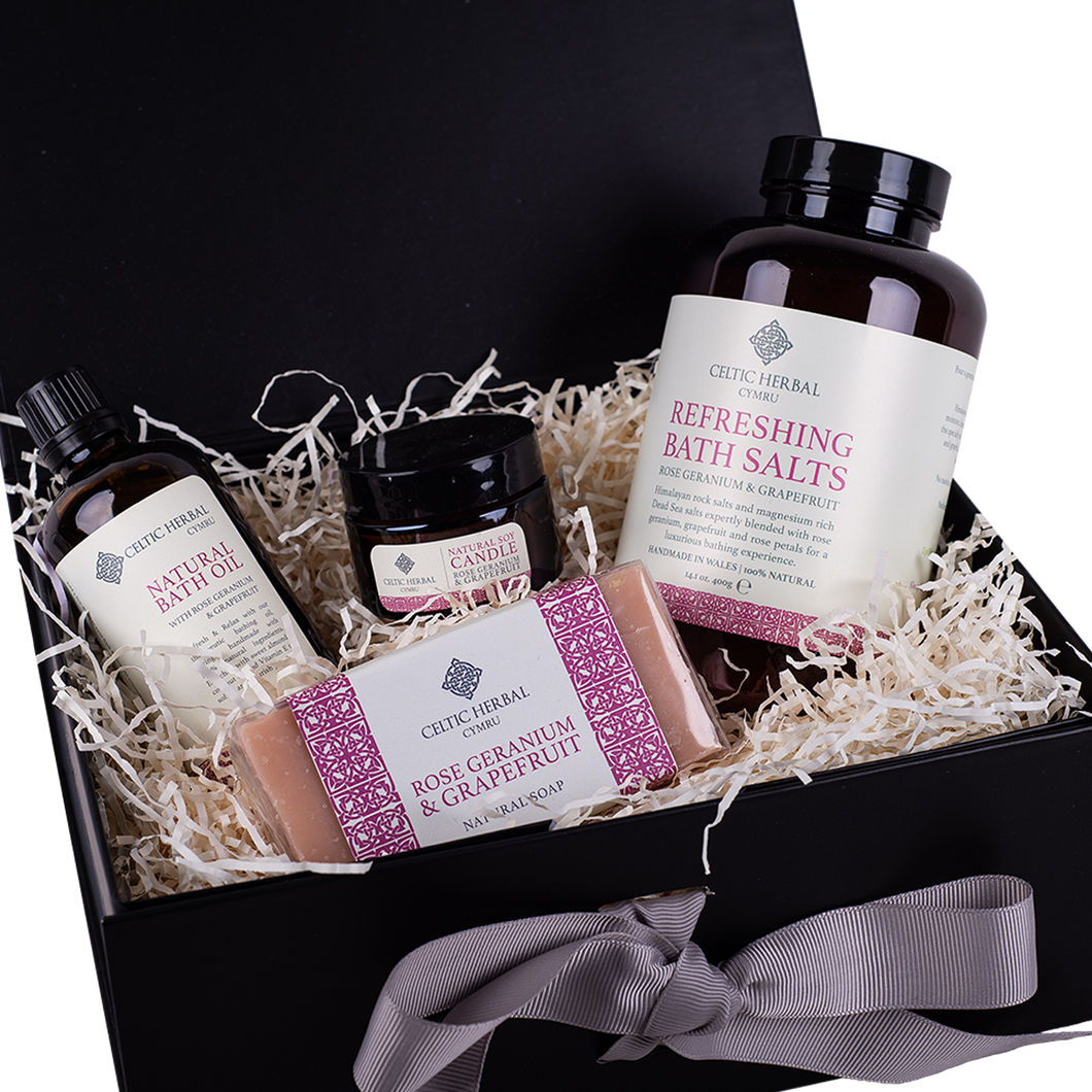 Celtic Herbal - Refreshing Gift Box (Rose Geranium & Grapefruit)